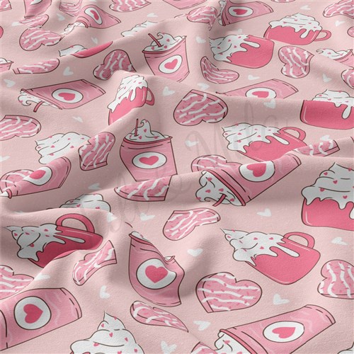 Valentine's Day Double Brushed Polyester Fabric Jersey Stretchy Soft Polyester Stretch Fabric