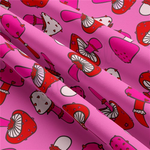 Valentine's Day Double Brushed Polyester Fabric Jersey Stretchy Soft Polyester Stretch Fabric