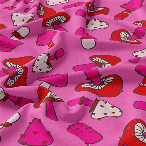 Valentine's Day Double Brushed Polyester Fabric Jersey Stretchy Soft Polyester Stretch Fabric