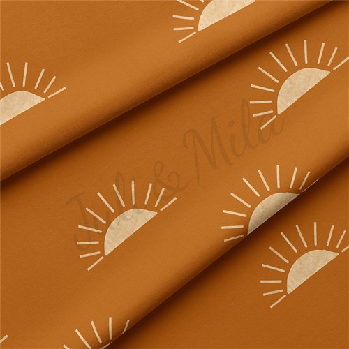 Boho Sun Double Brushed Polyester Fabric Jersey Stretchy Soft Polyester Stretch Fabric