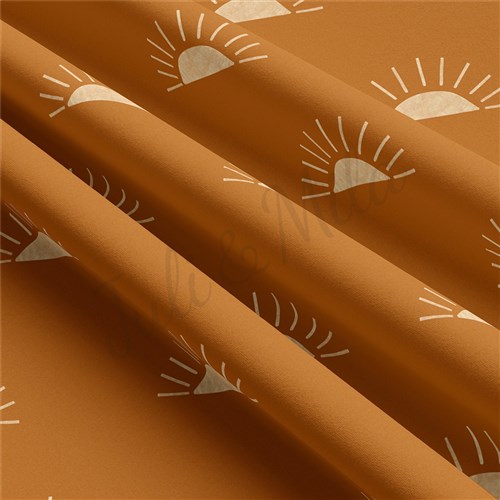 Boho Sun Double Brushed Polyester Fabric Jersey Stretchy Soft Polyester Stretch Fabric