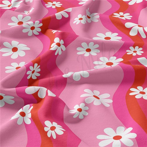 Valentine's Day Double Brushed Polyester Fabric Jersey Stretchy Soft Polyester Stretch Fabric