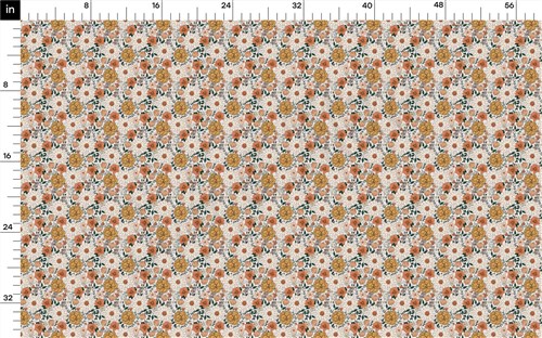 Floral Flowers Double Brushed Polyester Fabric Jersey Stretchy Soft Polyester Stretch Fabric