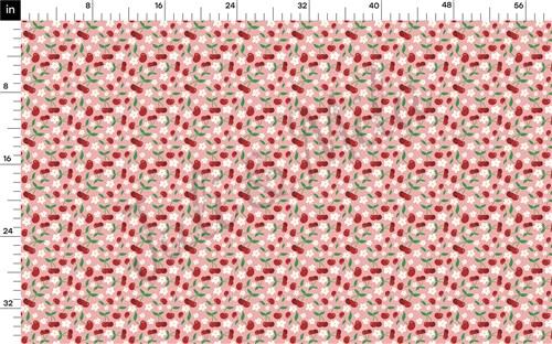 Cherries Cherry Double Brushed Polyester Fabric Jersey Stretchy Soft Polyester Stretch Fabric