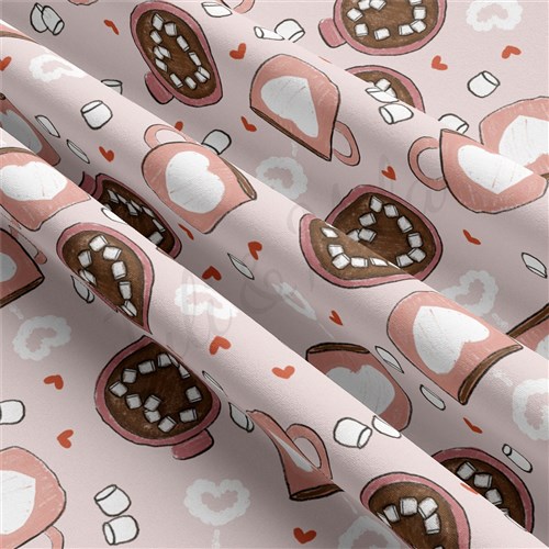 Valentine's Day Double Brushed Polyester Fabric Jersey Stretchy Soft Polyester Stretch Fabric