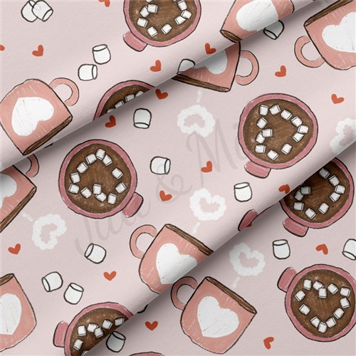 Valentine's Day Double Brushed Polyester Fabric Jersey Stretchy Soft Polyester Stretch Fabric