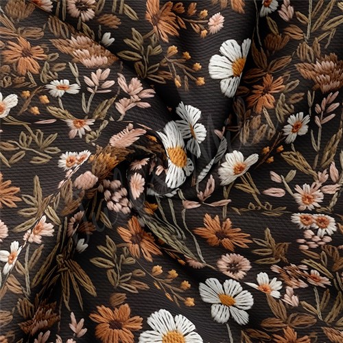 Floral Embroidery Rib Knit Fabric, RBK1784 & Get a Free $89.99 Embroidery Bundle