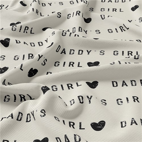 Daddy's Girl Rib Knit Fabric, Yard & Get a Free $89.99 Embroidery Bundle