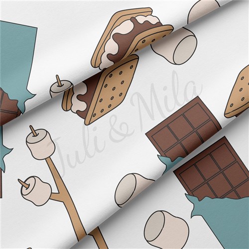 Smores Double Brushed Polyester Fabric Jersey Stretchy Soft Polyester Stretch Fabric