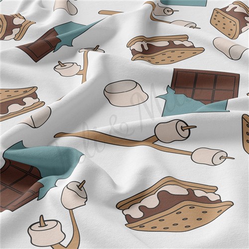 Smores Double Brushed Polyester Fabric Jersey Stretchy Soft Polyester Stretch Fabric