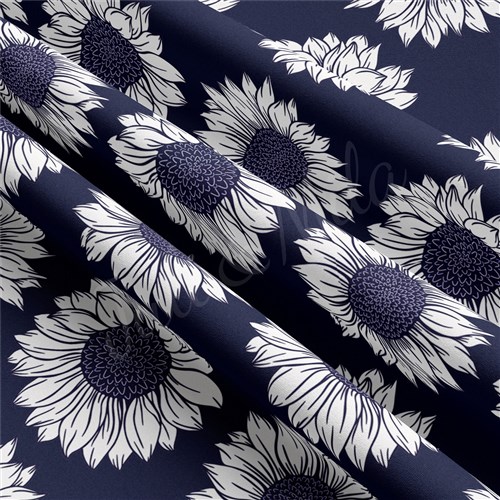 Floral Flowers Double Brushed Polyester Fabric Jersey Stretchy Soft Polyester Stretch Fabric