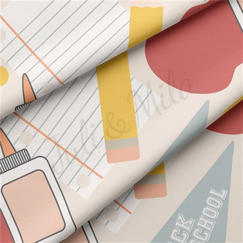 Back to School Double Brushed Polyester Fabric Jersey Stretchy Soft Polyester Stretch Fabric