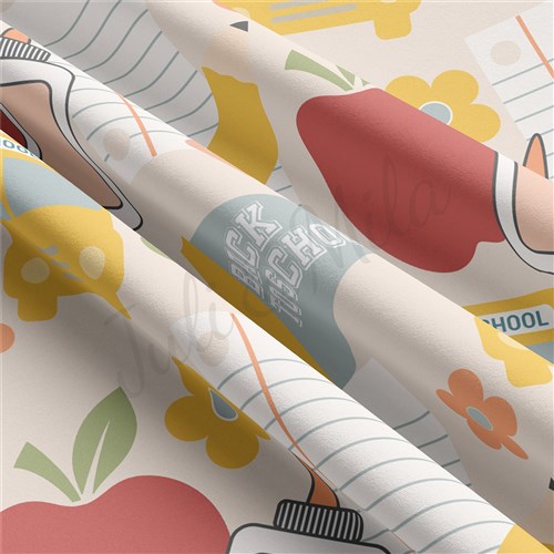 Back to School Double Brushed Polyester Fabric Jersey Stretchy Soft Polyester Stretch Fabric
