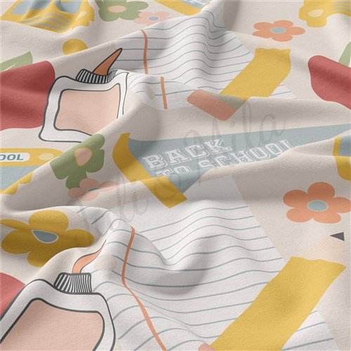 Back to School Double Brushed Polyester Fabric Jersey Stretchy Soft Polyester Stretch Fabric