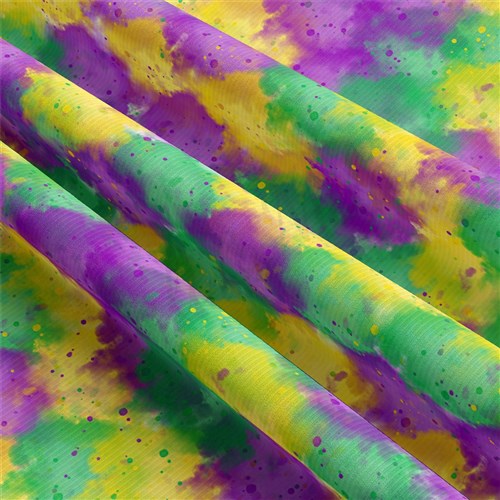 Mardi Gras Rib Knit Fabric, AA1849 & Get a Free $89.99 Embroidery Bundle