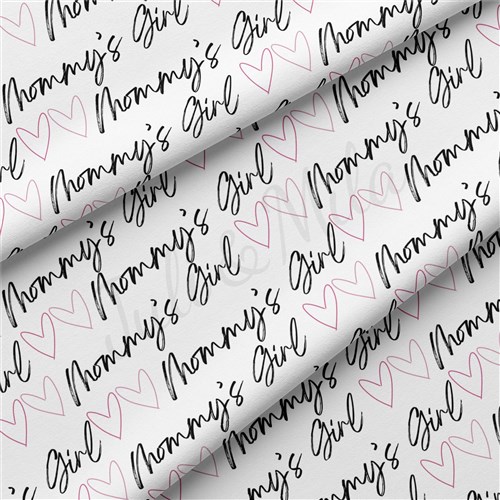 Mommy's Girl Double Brushed Polyester Fabric Jersey Stretchy Soft Polyester Stretch Fabric