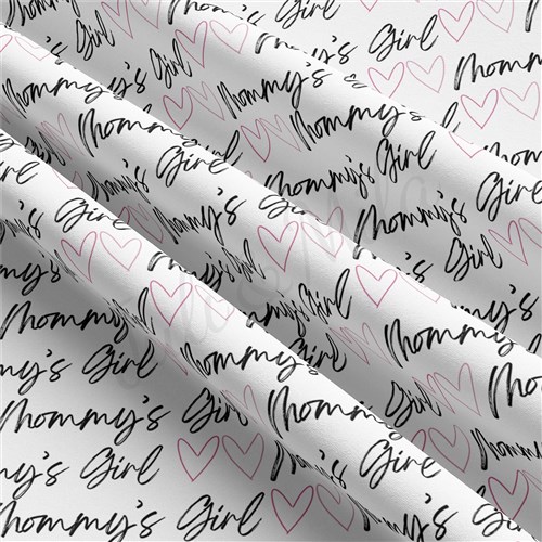 Mommy's Girl Double Brushed Polyester Fabric Jersey Stretchy Soft Polyester Stretch Fabric