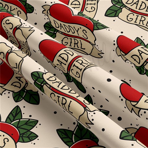 Daddy's Girl Double Brushed Polyester Fabric Jersey Stretchy Soft Polyester Stretch Fabric