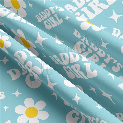 Daddy's Girl Double Brushed Polyester Fabric Jersey Stretchy Soft Polyester Stretch Fabric