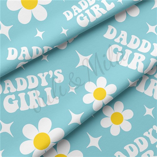 Daddy's Girl Double Brushed Polyester Fabric Jersey Stretchy Soft Polyester Stretch Fabric