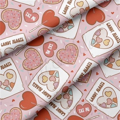 Valentine's Day Double Brushed Polyester Fabric Jersey Stretchy Soft Polyester Stretch Fabric