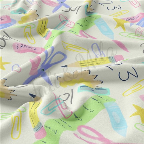 Back to School Double Brushed Polyester Fabric Jersey Stretchy Soft Polyester Stretch Fabric
