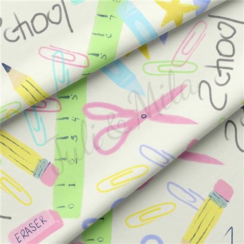 Back to School Double Brushed Polyester Fabric Jersey Stretchy Soft Polyester Stretch Fabric