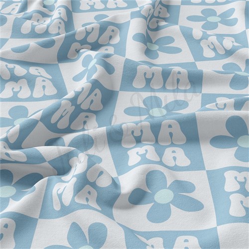 Mama Double Brushed Polyester Fabric Jersey Stretchy Soft Polyester Stretch Fabric