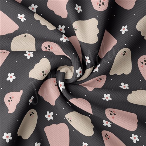 Autumn Fall Halloween Rib Knit Fabric, RBK1826 & Get a Free $89.99 Embroidery Bundle