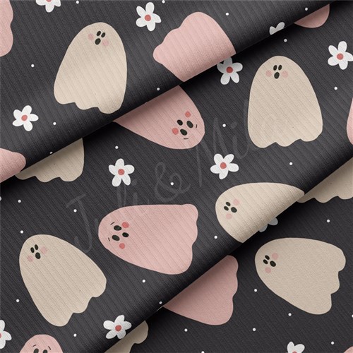 Autumn Fall Halloween Rib Knit Fabric, RBK1826 & Get a Free $89.99 Embroidery Bundle