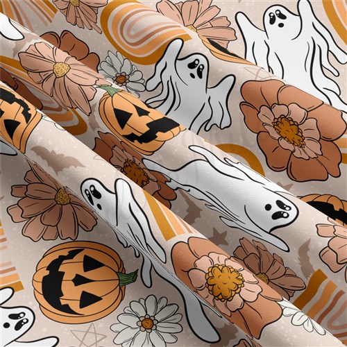 halloween Double Brushed Polyester Fabric Jersey Stretchy Soft Polyester Stretch Fabric