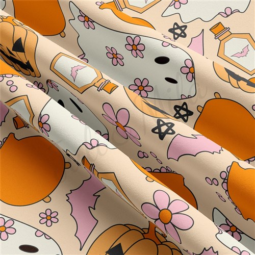 halloween Double Brushed Polyester Fabric Jersey Stretchy Soft Polyester Stretch Fabric