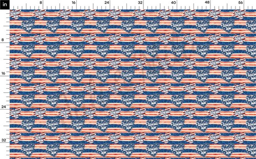 4th of July Patriotic Double Brushed Polyester Fabric Jersey Stretchy Soft Polyester Stretch Fabric