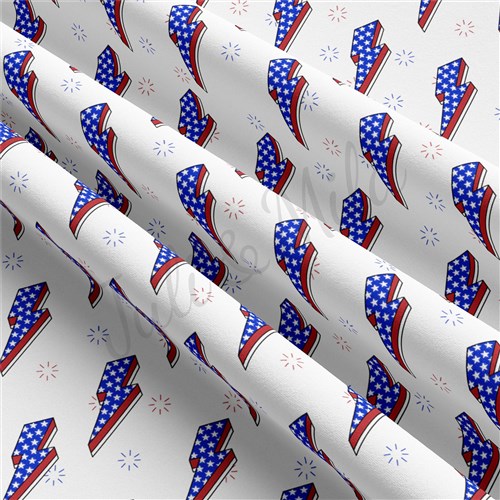 4th of July Patriotic Double Brushed Polyester Fabric Jersey Stretchy Soft Polyester Stretch Fabric