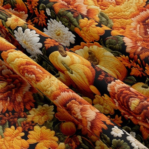 Embroidery Autumn Fall Halloween Rib Knit RBK1926 & Get a Free $89.99 Embroidery Bundle