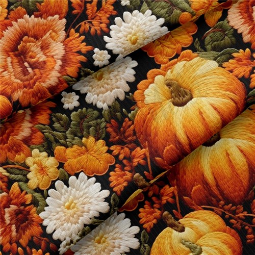 Embroidery Autumn Fall Halloween Rib Knit RBK1926 & Get a Free $89.99 Embroidery Bundle