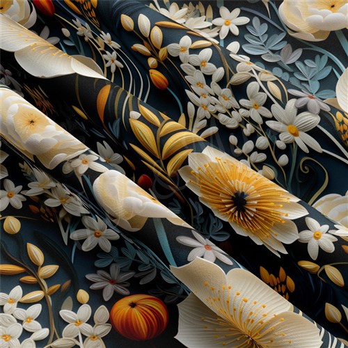 Embroidery Floral Double Brushed Polyester Fabric Jersey Stretchy Soft Polyester Stretch Fabric