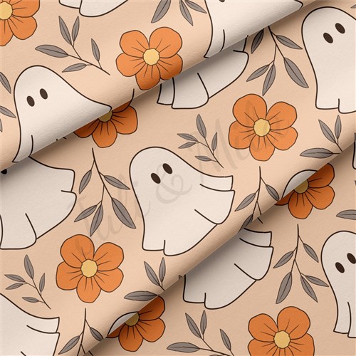 Halloween Fall Double Brushed Polyester Fabric Jersey Stretchy Soft Polyester Stretch Fabric