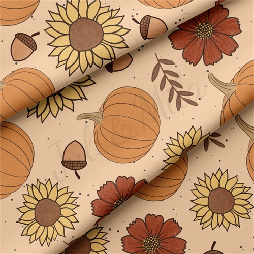 Halloween Fall Double Brushed Polyester Fabric Jersey Stretchy Soft Polyester Stretch Fabric