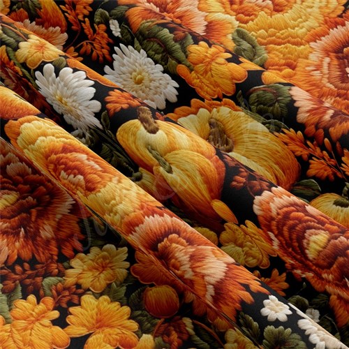 Embroidery Floral Double Brushed Polyester Fabric Jersey Stretchy Soft Polyester Stretch Fabric