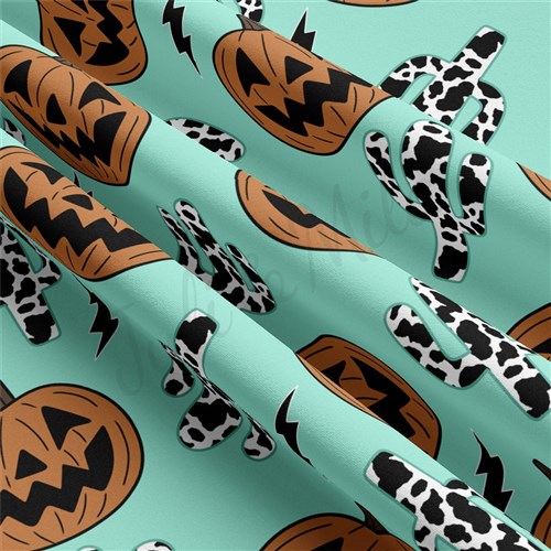 Halloween Fall Double Brushed Polyester Fabric Jersey Stretchy Soft Polyester Stretch Fabric