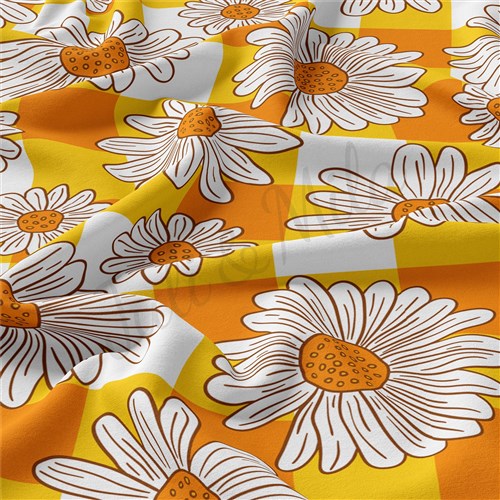 Floral Double Brushed Polyester Fabric Jersey Stretchy Soft Polyester Stretch Fabric