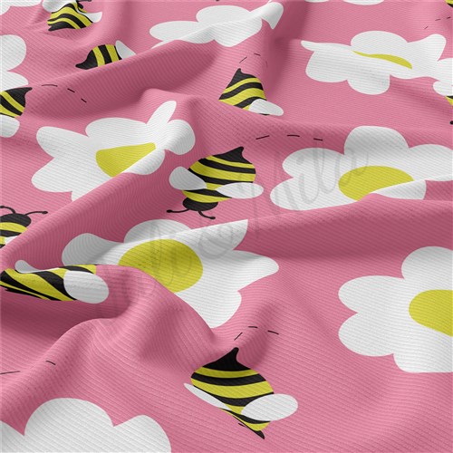 Floral Rib Knit Fabric, RBK1561 & Get a Free $89.99 Embroidery Bundle