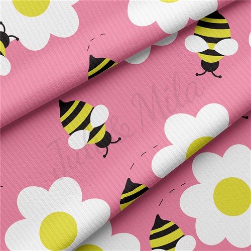 Floral Rib Knit Fabric, RBK1561 & Get a Free $89.99 Embroidery Bundle