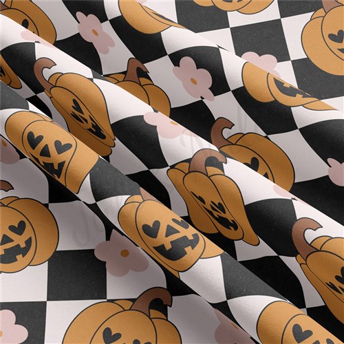 Halloween Fall Double Brushed Polyester Fabric Jersey Stretchy Soft Polyester Stretch Fabric