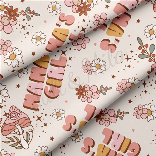 Mama's Girl Double Brushed Polyester Fabric Jersey Stretchy Soft Polyester Stretch Fabric