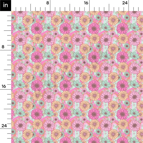 Floral Double Brushed Polyester Fabric Jersey Stretchy Soft Polyester Stretch Fabric