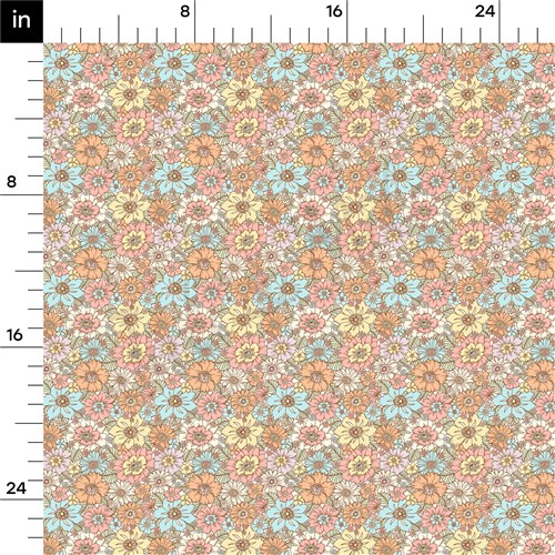 Floral Double Brushed Polyester Fabric Jersey Stretchy Soft Polyester Stretch Fabric