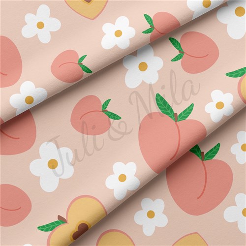 Peach Double Brushed Polyester Fabric Jersey Stretchy Soft Polyester Stretch Fabric