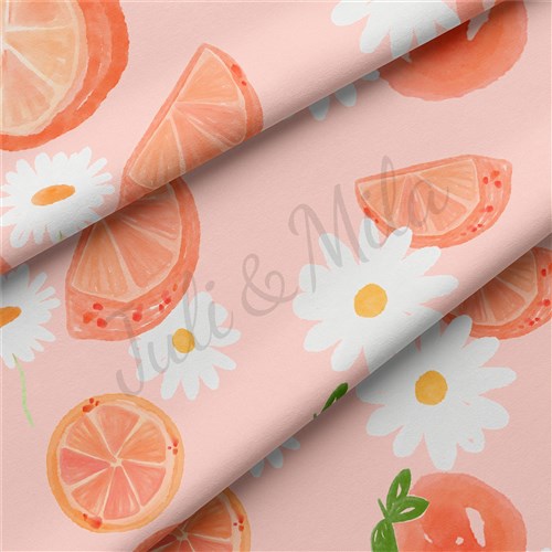 Orange Double Brushed Polyester Fabric Jersey Stretchy Soft Polyester Stretch Fabric